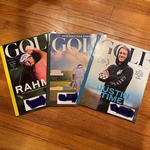 GOLF Magazine Lot of 3 April May June 2023 Masters Rahm Thomas